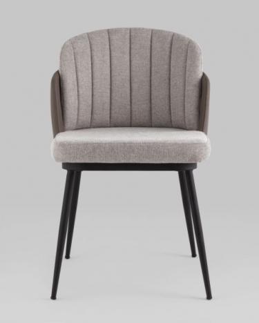 Стул Stool Group Пенелопа рогожка серый с серой экокожей 2 шт.