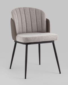 Стул Stool Group Пенелопа рогожка серый с серой экокожей 2 шт.