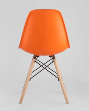 Стул Stool Group Eames Style DSW оранжевый разборный каркас