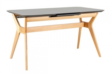 Стол раскл. R-home Нарвик Glass 120-150 Automatic Natur/Dark matte glass