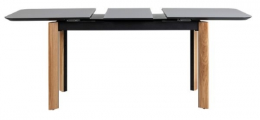 Стол раскладной R-home Combi Glass 120-150 Automatic Natur/Dark matte glass