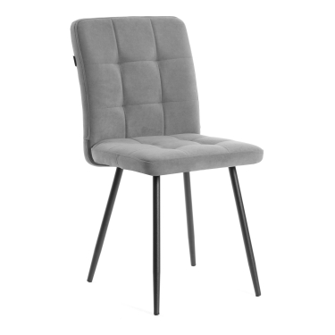 Комплект кресло + стул Tetchair Medeo LT флок , серый/черный, 29, 45х56х89 см