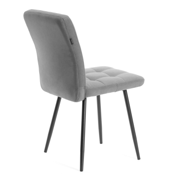 Комплект кресло + стул Tetchair Medeo LT флок , серый/черный, 29, 45х56х89 см