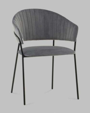 Стул Stool Group Бруно NEW велюр серый