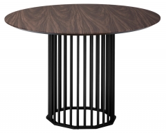 Стол обеденный R-home Patrik д.110 Американский орех /Черный муар