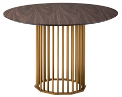 Стол обеденный R-home Patrik д.110 Американский орех /Золото