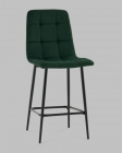 Стул полубарный Stool Group Одди ПБ велюр темно-зеленый