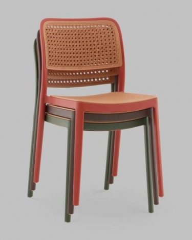 Стул Stool Group Yona пластиковый красный