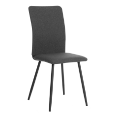 Стул обеденный Tetchair La Rousse NEW, ткань рогожка, темно-серый, F68, 45x55x93 см