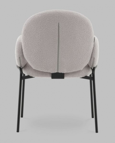 Стул с подлокотниками Stool Group Моллек букле светло-серый