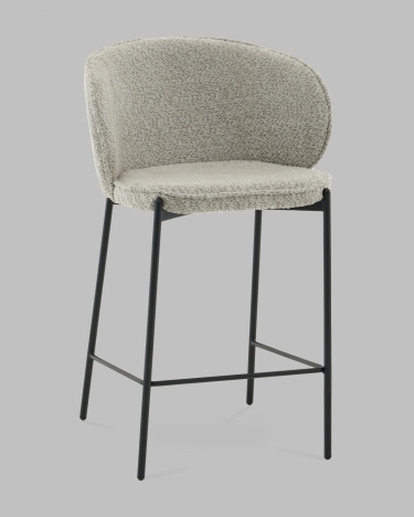 Стул полубарный Stool Group Тисдейл букле светло-зеленый