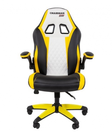 Кресло геймерское Chairman CHAIRMAN GAME 15 черный/желтый/белый