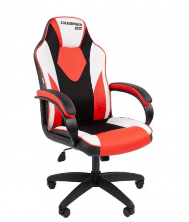 Кресло геймерское Chairman CHAIRMAN GAME 17 черный/красный/белый