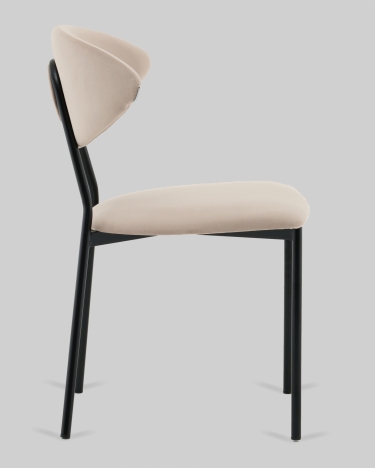 Стул обеденный Stool Group Квинси велюр кремовый