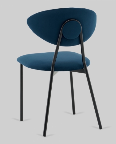 Стул обеденный Stool Group Квинси велюр синий