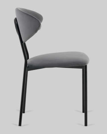 Стул обеденный Stool Group Квинси велюр темно-серый