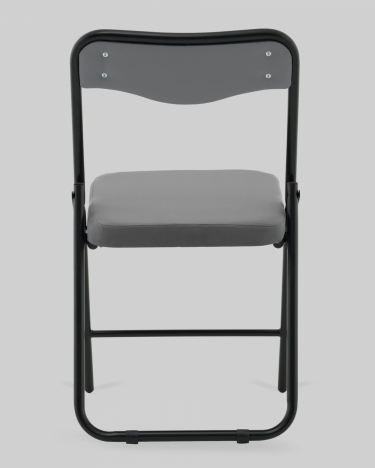 Стул складной Stool Group Джонни велюр велютто темно-серый каркас черный матовый