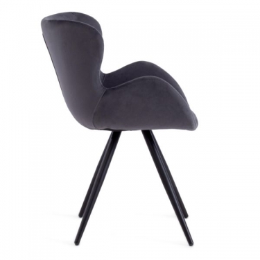 Кресло Tetchair BOEING mod. 9120 / 1 шт. в упаковке металл/вельвет, 42x58x84.5x47см, серый HLR 21/черный