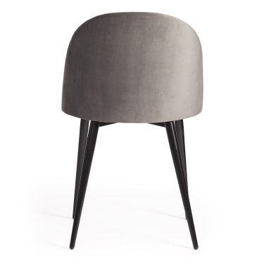 Стул Tetchair MONRO mod. 710 / 1 шт. в упаковке ткань/металл, 56х51х80 см, высота до сиденья 47 см, серый barkhat 26/черный