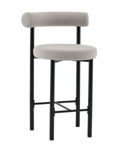 Стул полубарный Stool Group Флорео ПБ букле светло-серый