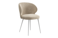 Стул Мебельсон Гудвин Т1 пломбир велюр/белый