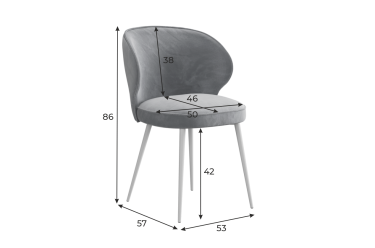 Стул Мебельсон Гудвин Т1 вереск велюр/золото