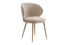 Стул Мебельсон Гудвин Т1 пломбир велюр/золото