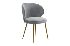 Стул Мебельсон Гудвин Т1 серый велюр/золото