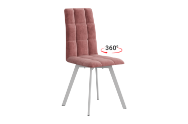 Стул Мебельсон Турин 2 Т2П вереск велюр/белый