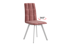 Стул Мебельсон Турин 2 Т2П вереск велюр/белый