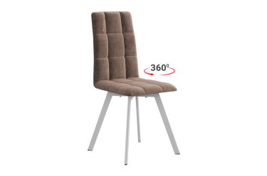 Стул Мебельсон Турин 2 Т2П мокко велюр/белый