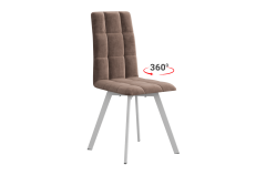 Стул Мебельсон Турин 2 Т2П мокко велюр/белый