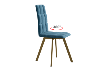 Стул Мебельсон Турин 2 Т2П индиго велюр/золото