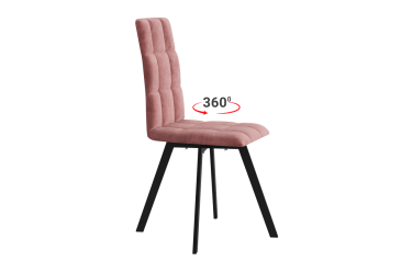 Стул Мебельсон Турин 2 Т2П вереск велюр/черный