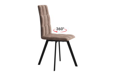 Стул Мебельсон CHS.03T2PТурин 2 Т2П мокко велюр/черный