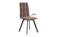 Стул Мебельсон CHS.03T2PТурин 2 Т2П мокко велюр/черный