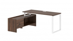 Стол с тумбой Skyland EDIS EQCT 17614 Дуб Денвер темный Белый