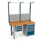 Верстак Диком ВС-150-06Бук + Экран ВС-150-Э3