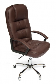 Кресло руководителя CH9944 хром коричневый 36-36