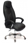Кресло руководителя Tetchair BOSS хром Черный